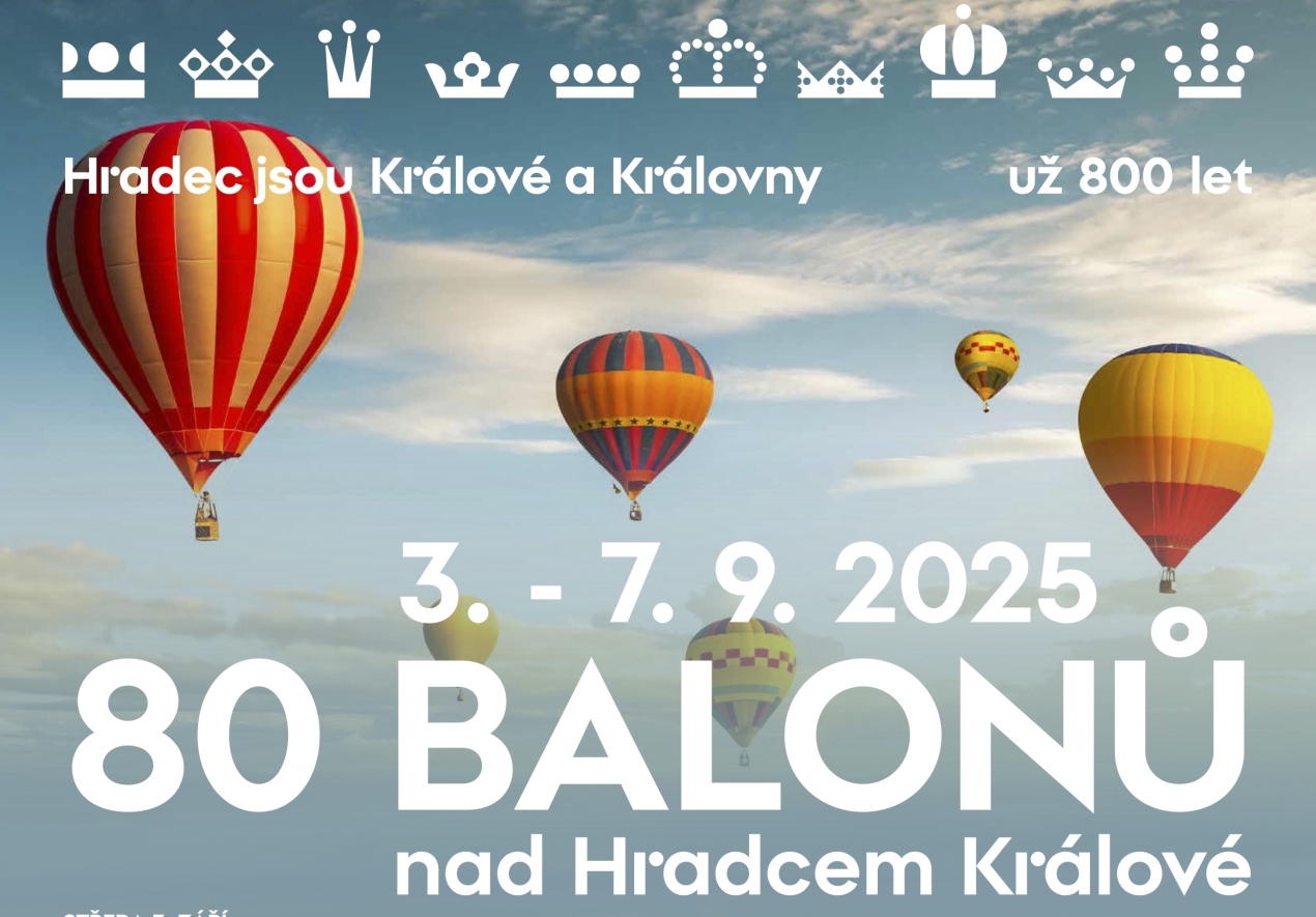 80 balonů nad Hradce Králové