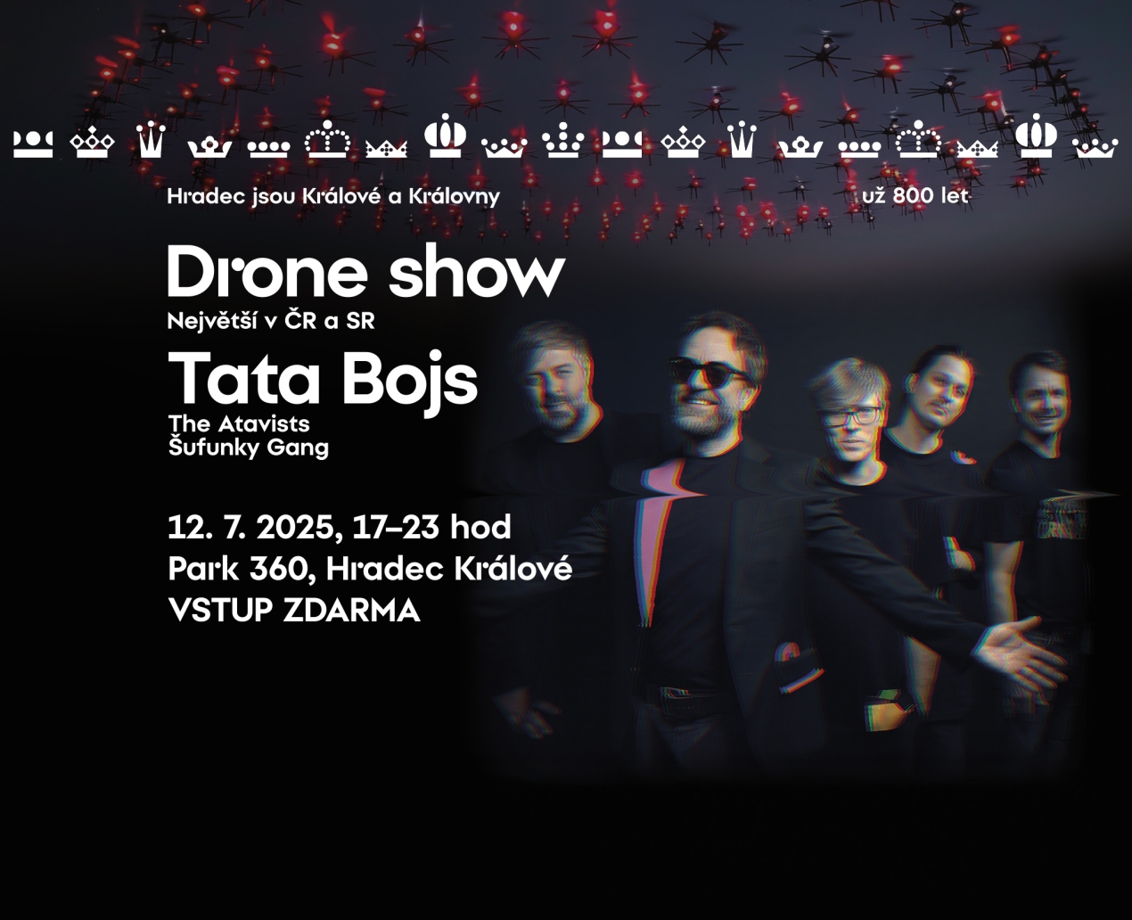 Dron show & Tata bojs v Parku 360